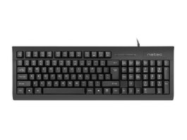 Natec Moray Teclado de Membrana Full-size Negro con Lector SMART ID
