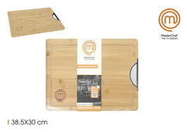 Masterchef Tabla Cortar Bambú con Asas 38.5 x 30 cm (6 Unidades)