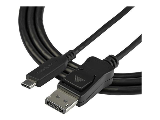 StarTech.com Cable Adaptador USB-C a DisplayPort 8K 30 Hz, 1m, Modelo CDP2DP141MB, HDR, DisplayPort 1.4, Thunderbolt 3, Compatible con HBR3