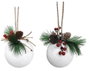 DKD Home Decor Bolas de Decoración PVC Surtido de 2 Colores