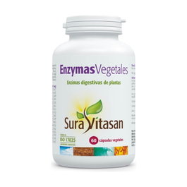 Sura Vitasan Enzimas Vegetales 60 Cápsulas 500mg Complemento Alimenticio