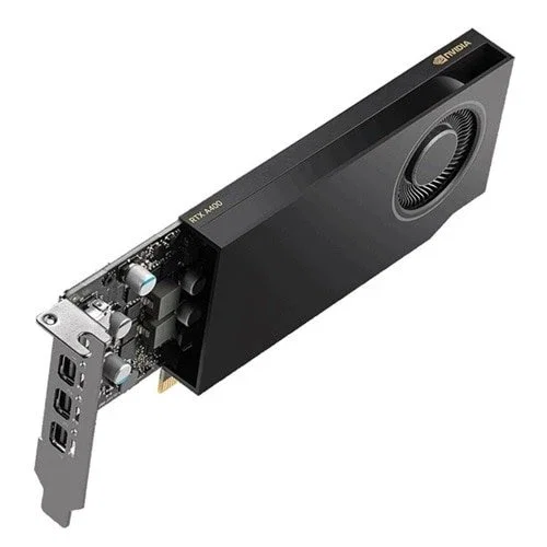 NVIDIA Tarjeta Gráfica RTX A400 4GB GDDR6 Half Height PCI Express 4.0 x8 con 4x Mini DisplayPort para Workstation Profesional