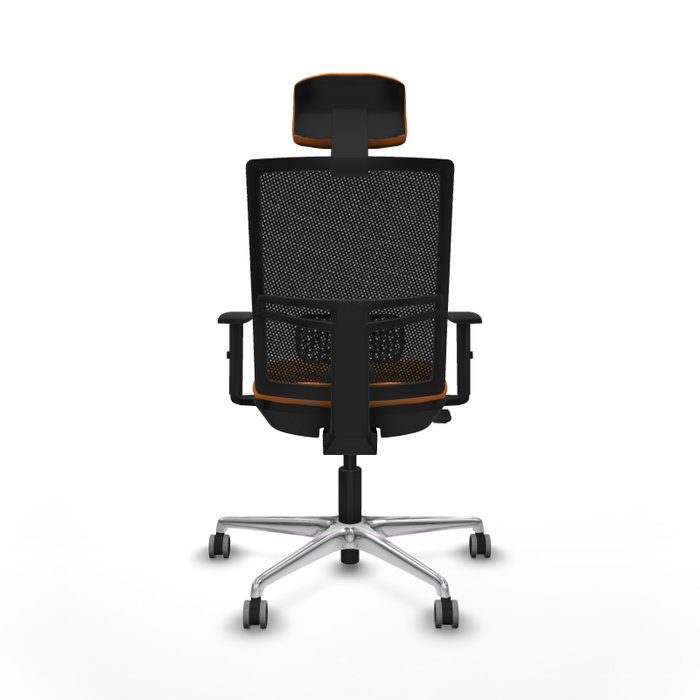 PIQUERAS Y CRESPO Silla de oficina Yunquera Naranja y Negro PIQUERAS Y CRESPO Silla de oficina Yunquera Naranja y Negro