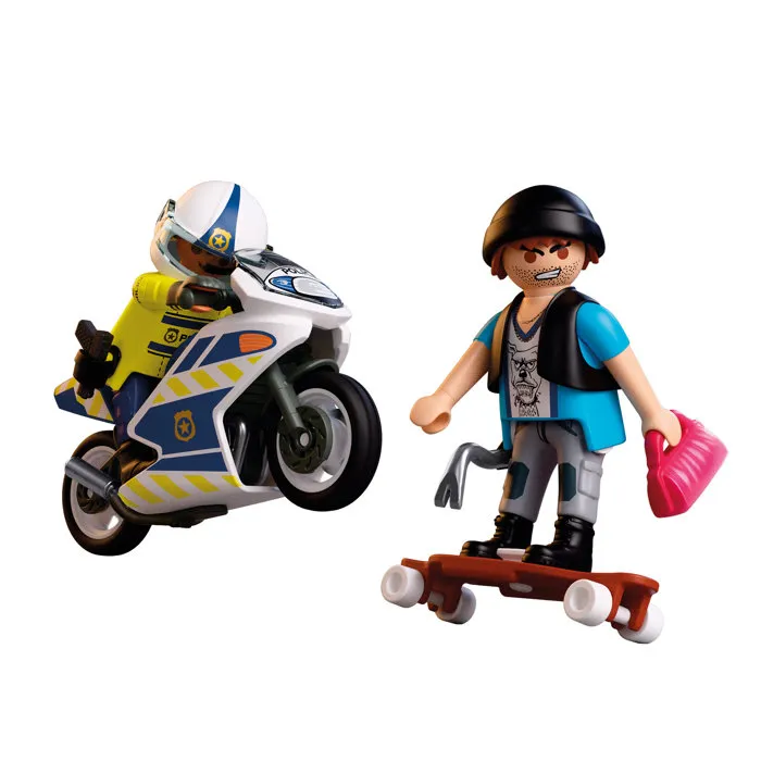 Playmobil City Action Persecución En Moto