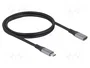 DeLOCK Cable de extensión USB Type-C™ 40 Gbps, PD 3.1 240 W, 1 m, Gris