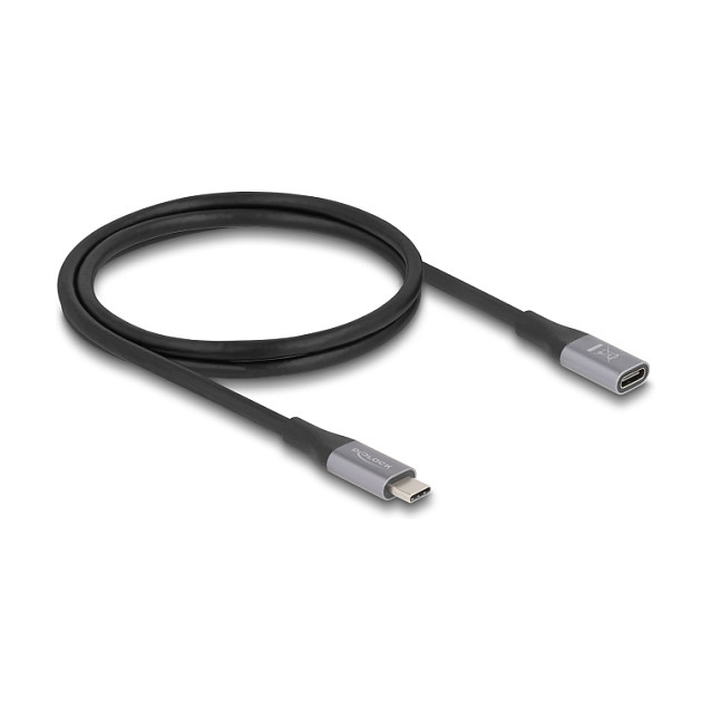DeLOCK Cable de Extensión USB Type-C™ 40 Gbps PD 3.1 240 W 1 m Gris Metal DeLOCK Cable de Extensión USB Type-C™ 40 Gbps PD 3.1 240 W 1 m Gris Metal