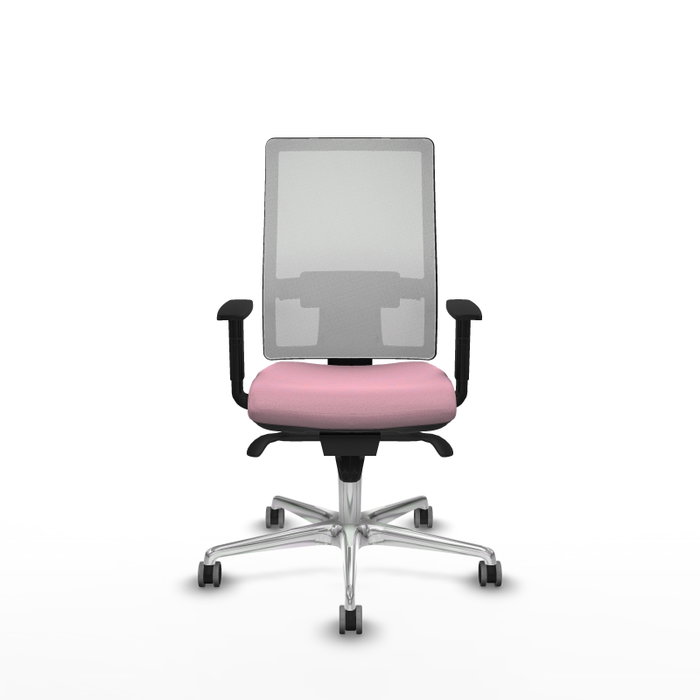 PIQUERAS Y CRESPO Silla de oficina Horna Rosa con Malla Blanca PIQUERAS Y CRESPO Silla de oficina Horna Rosa con Malla Blanca