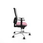 PIQUERAS Y CRESPO Silla de oficina Horna Rosa con Malla Blanca