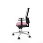 PIQUERAS Y CRESPO Silla de oficina Horna Rosa con Malla Blanca