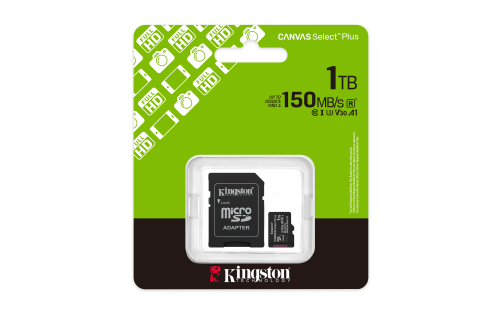 Kingston SDCS3/1TB Tarjeta MicroSDXC de 1TB, Velocidad de Lectura 150MB/s, Clase A1, UHS-I U3 V30, Incluye Adaptador SD Kingston SDCS3/1TB Tarjeta MicroSDXC de 1TB, Velocidad de Lectura 150MB/s, Clase A1, UHS-I U3 V30, Incluye Adaptador SD