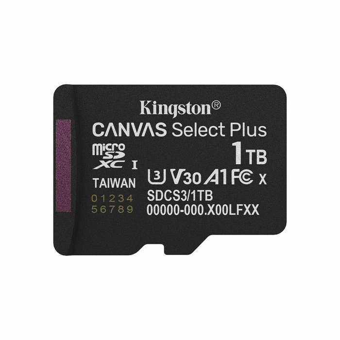 Kingston Canvas Select Plus 1TB microSDXC con Adaptador Kingston Canvas Select Plus 1TB microSDXC con Adaptador