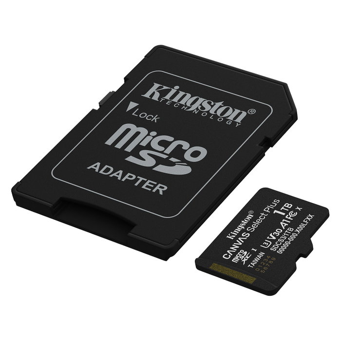Kingston Canvas Select Plus 1TB microSDXC con Adaptador Kingston Canvas Select Plus 1TB microSDXC con Adaptador