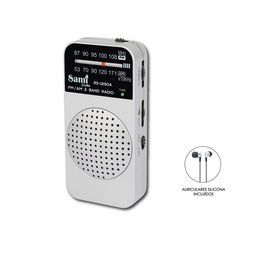 SAMI Radio AM/FM mini de bolsillo con altavoz y auriculares Radio Sami