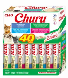 Churu Variedades De Atun Con Marisco Gato 40x14 gr