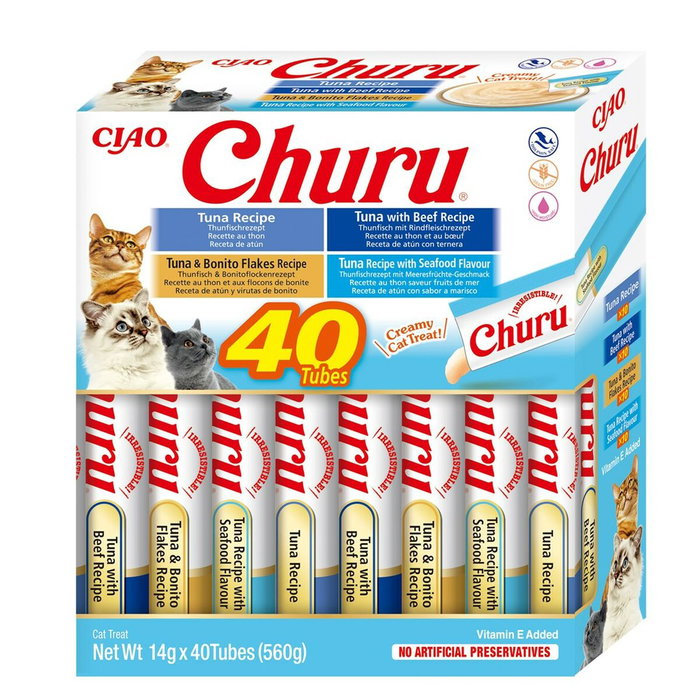 Churu Variedades de Atún con Marisco 40x14g Churu Variedades de Atún con Marisco 40x14g