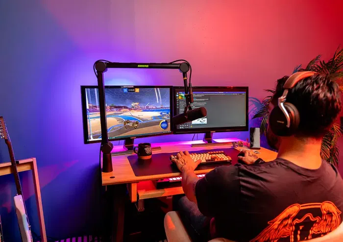 SBG Soporte de Micrófono Articulado con Pinza para Broadcast, Podcast y Streaming, Hasta 940mm Extensión, Carga 2kg