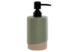 DKD Home Decor Dosificador Verde Crema Dolomita ABS 8 x 18.5 x 8 cm (6 Unidades)