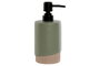 DKD Home Decor Dosificador Dolomite ABS 8x8x18,5 Verde y Crema