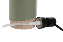 DKD Home Decor Dosificador Verde Crema Dolomita ABS 8 x 18.5 x 8 cm (6 Unidades)