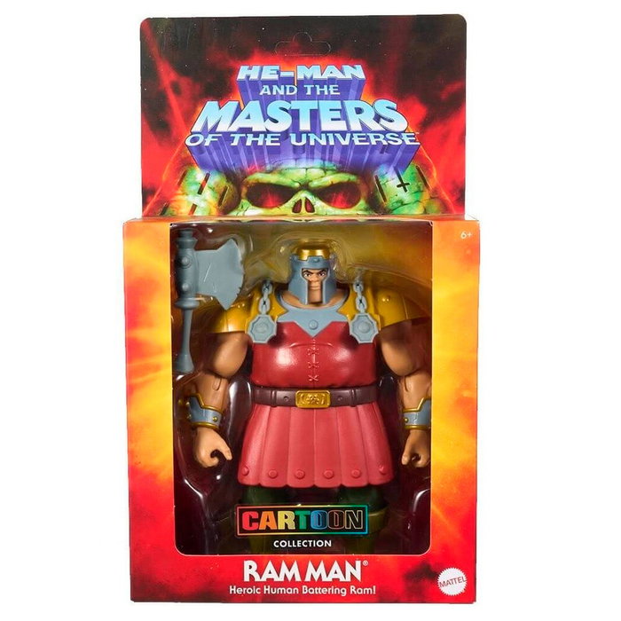 Mattel Figura Ram Man Deluxe Cartoon Collection He-Man and The Masters Of The Universe 13cm Articulada con Accesorios