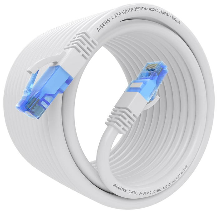 Aisens Cable de Red RJ45 Cat.6 UTP AWG26 CCA 10m Blanco