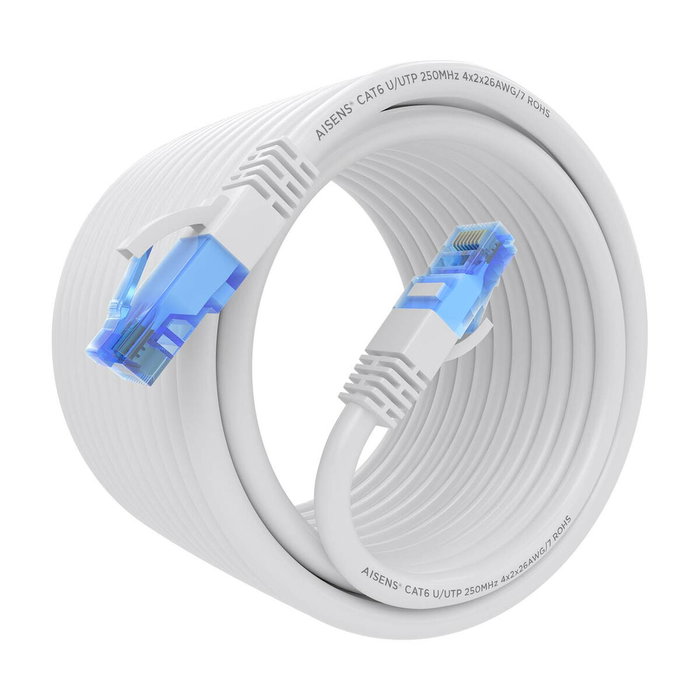 Aisens Cable de Red RJ45 Cat.6 UTP AWG26 CCA 10m Blanco