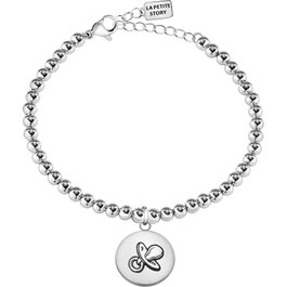 La Petite Story Pulsera de Acero Inoxidable Gris LPS05AQL05