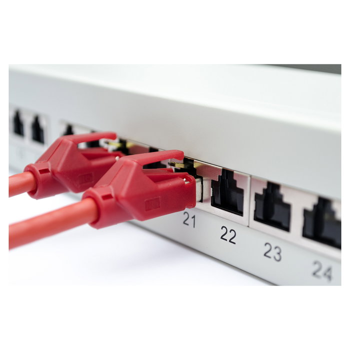 Digitus Patchpanel 1HE 24-Port Cat6a Gigabit Ethernet Gris Digitus Patchpanel 1HE 24-Port Cat6a Gigabit Ethernet Gris