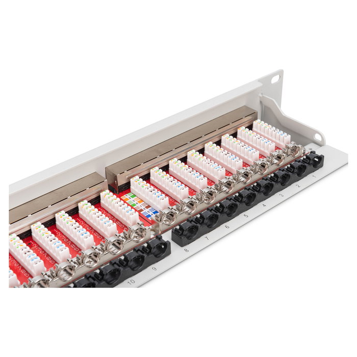 Digitus Patchpanel 1HE 24-Port Cat6a Gigabit Ethernet Gris Digitus Patchpanel 1HE 24-Port Cat6a Gigabit Ethernet Gris