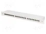 DIGITUS Patch Panel Cat 6a 24 Puertos 1U Gris