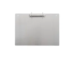Djois Soporte metálico magnético de aluminio con 2 anillas de 30 mm DIN A4 horizontal