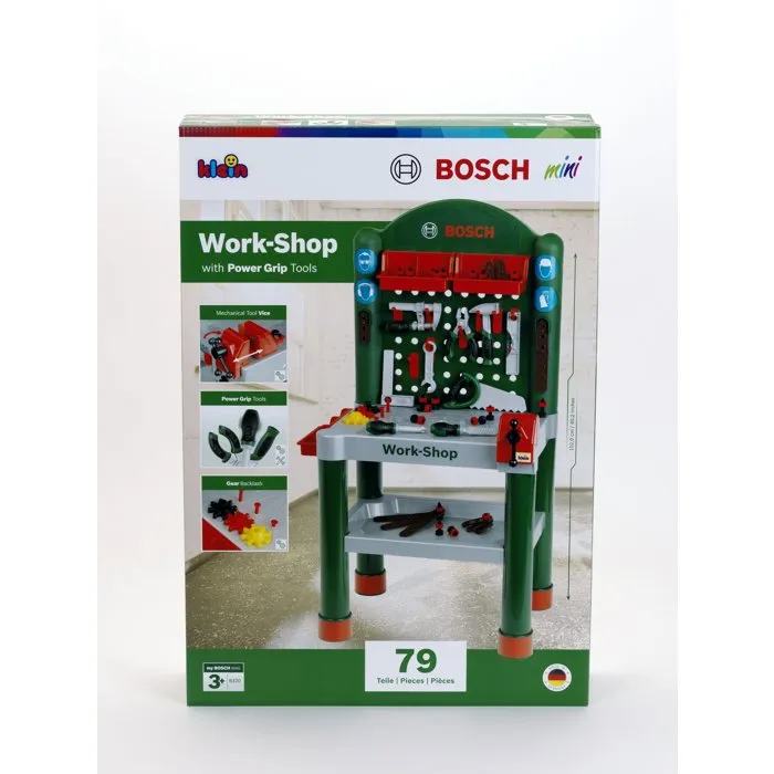 Bosch Banco de trabajo para niños con 75 accesorios - A partir de 3 años
