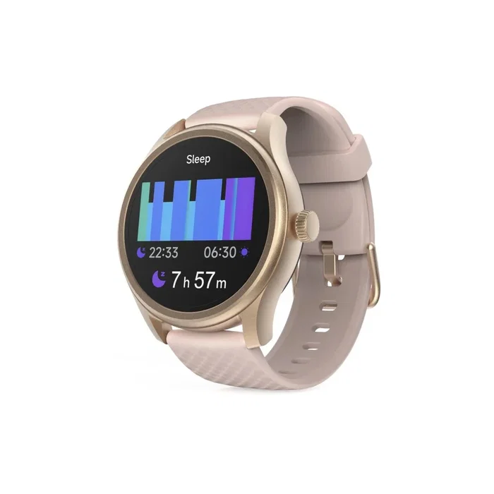 Hama Smartwatch FIT Watch 5010 Oro Rosa, Pantalla Táctil LCD 1.38", Llamadas, Monitor de Salud (Frecuencia Cardíaca, SpO2, Sueño), Impermeable IP68, 100+ Deportes, Batería 7 Días