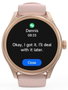 Hama Fit Watch 5010 Smartwatch rosa dorado, pantalla LED-LCD 1,38", pulsómetro, oxímetro SpO2, compatible con Android/iOS