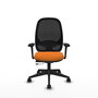 PIQUERAS Y CRESPO Silla de oficina Cilanco Naranja y Negro
