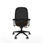 PIQUERAS Y CRESPO Silla de oficina Cilanco Naranja y Negro