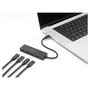 DeLOCK 64322 Hub USB Type-C con 4 puertos USB 3.2 Gen 2, Negro