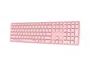 Rapoo E9800M Teclado Bluetooth QWERTY Rosa