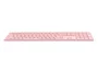 Rapoo E9800M Teclado Bluetooth QWERTY Rosa