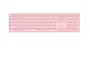 Rapoo E9800M Teclado Bluetooth QWERTY Rosa