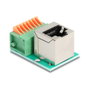 DeLOCK 90653 Adaptador RJ45 Hembra 90° a Bloque de Terminales de 8 Pines Cat.5e