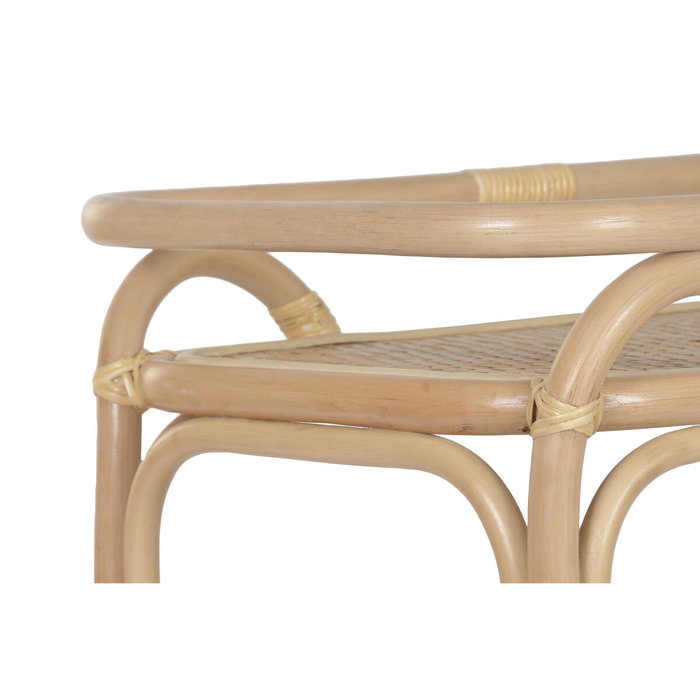 DKD Home Decor Mesa Camarera de Ratán Natural con Ruedas DKD Home Decor Mesa Camarera de Ratán Natural con Ruedas