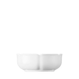 LANGENTHAL BARROCO Bol 11 cm Diámetro - Vajilla de porcelana clásica grabada en color blanco para ensalada o sopa (Set de 6)