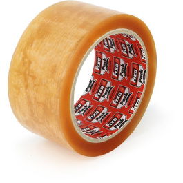 Cinta De Embalaje Fixo Pack Pp Caucho Rollo 132X50 Transparente (Set de 36)