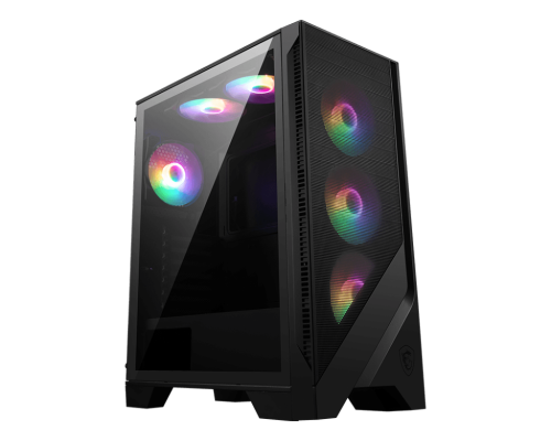 MSI MAG Forge 120A AIRFLOW Caja para PC Midi Tower Negro, Transparente