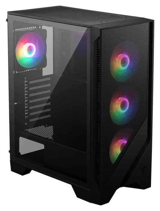 MSI MAG Forge 120A AIRFLOW Caja para PC Midi Tower Negro, Transparente
