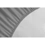 Lovely Home Sábana Ajustable 100% Algodón 180x200x30 cm Gris Claro