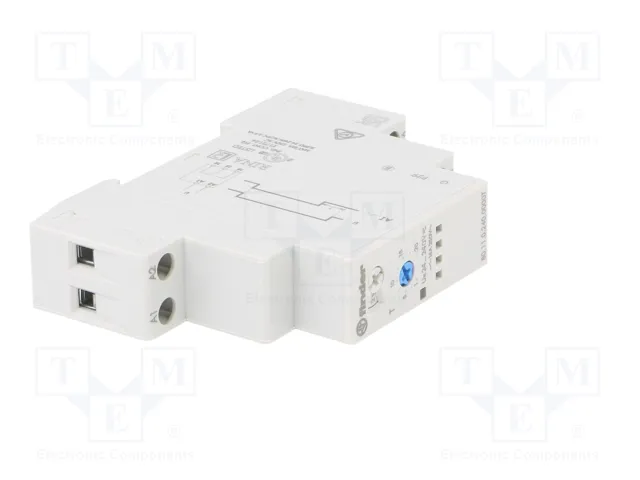 FINDER Relé de tiempo Serie 80, SPDT, 24-240VAC/VDC