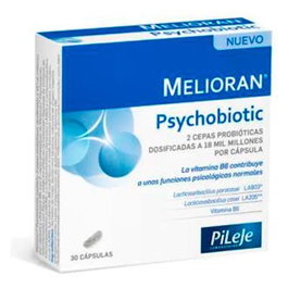 PiLeJe Melioran Psychobiotic 30 Cápsulas - Ayuda Estrés y Ansiedad con Vitamina B6 y Cepas LA903/LA205