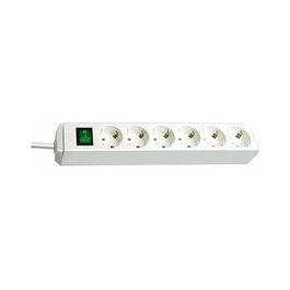 Brennenstuhl ECO-Line Regleta 6 Tomas con Cable 1.5m Blanco